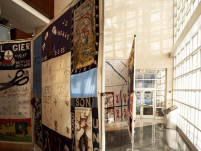 Art display in a building